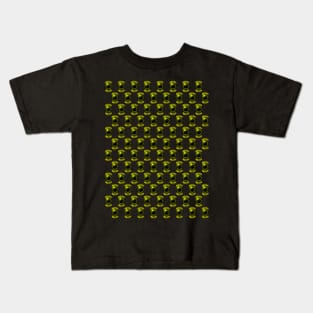 Yellow Solar Eclipse Pattern Kids T-Shirt